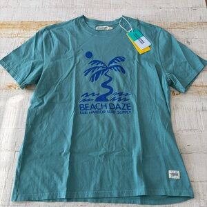 Fair Harbor Saltaire Graphic Tee NWT size XL Antigua Sand Beach Daze Organic